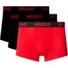 Boxerky, trenky, slipy, tanga Hugo sada 3 kusů boxerek 50496723 černá