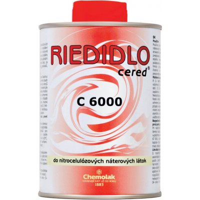 Chemolak Nitroředidlo C 6000 CERED (acetonové, aceton 0,8 l – Hledejceny.cz