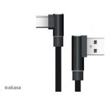 Akasa AK-CBUB39-10BK USB2.0 Typ-A na Typ-C, 100cm, černý – Zbozi.Blesk.cz