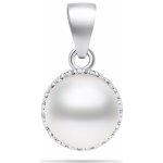 Brilio Silver Stříbrný perlový přívěsek se zirkony PT77W – Sleviste.cz