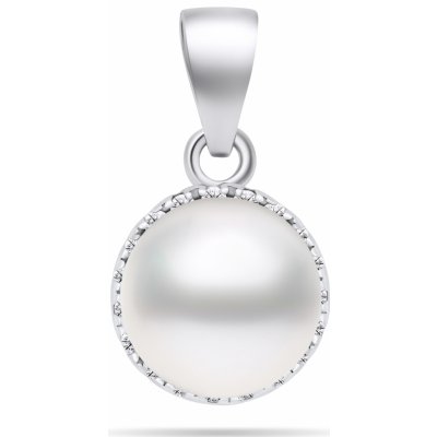 Brilio Silver Stříbrný perlový přívěsek se zirkony PT77W – Sleviste.cz