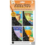 ARGUS Kreativní tvoření škrabací obrázky zvířata z Afriky – Zboží Dáma
