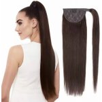 Culík z pravých vlasů na prodlužování vlasů 40cm 02 - tmavě hnědá – Zboží Dáma
