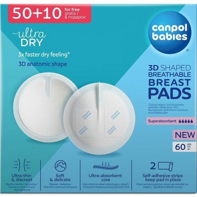 Canpol Babies Tvarované prodyšné vložky do podprsenky 3D 30ks 30 ks – Hledejceny.cz