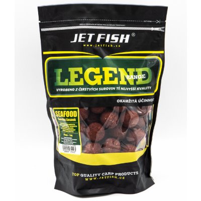 Jet Fish boilies Legend Range 1kg 20mm Seafood + švestka / česnek