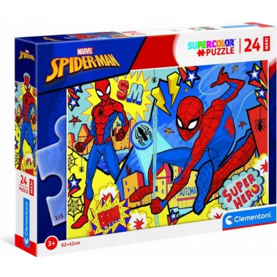 CLEMENTONI Spiderman: Super Hero MAXI 24 dílků – Zboží Mobilmania