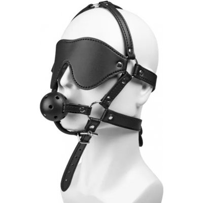 VšeNaSex.cz Roubík do úst Black Mask Ball Gag – Zboží Dáma