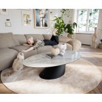 Delife Edge oválný 140×80 cm keramika Onyx Pearl Casilda Titanová barva – Hledejceny.cz