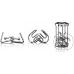 Hlavolam kovový Popular sada 3ks – Zboží Dáma