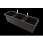 Truhlík samozavlažovací BERBERIS TRiO čokoláda 117 cm – Hledejceny.cz