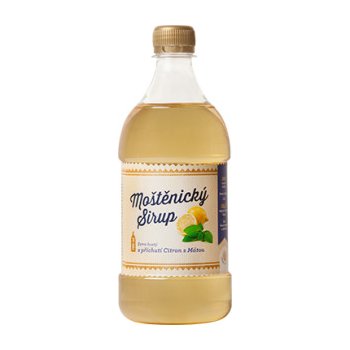 Moštěnický sirup Citronový sirup s mátou 0,7 l