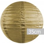 Lampion kulatý 35 cm zlatý – Zboží Dáma