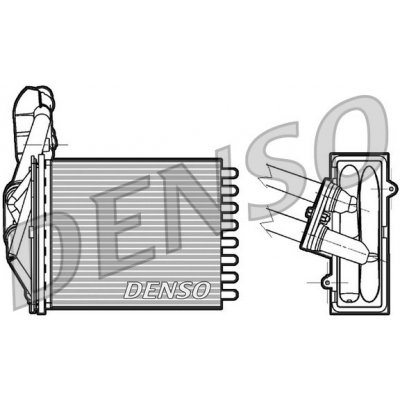 DRR09042 DENSO Vymenik tepla, vnitrni vytapeni – Zboží Mobilmania