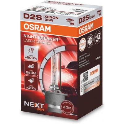 Xenon výbojka D2S Osram 12/24V XENARC NIGHT BREAKER LASER 4500K +200% – Zboží Mobilmania