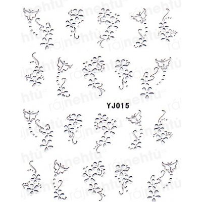 Samolepky na nehty stříbrné 015 – Zboží Dáma