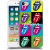 Pouzdro a kryt na mobilní telefon Apple Pouzdro Head Case Apple iPhone SE 2022 / SE 2020 The Rolling Stones - Pop Art Vyplazené Jazyky