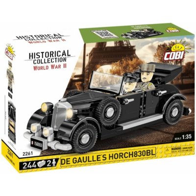 COBI 2261 World War II Velitelské vozidlo generála Charlese De Gaulla HORCH 830BL – Zboží Mobilmania