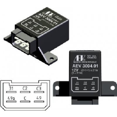 Přerušovač blinkrů AEV 3004.30 (AEV 3004.01) – Hledejceny.cz
