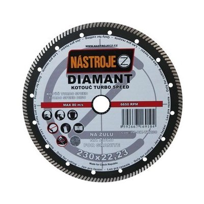 Nástroje cz Kotouč diamantový 230 x 2,0 x 22,2 mm IM-DK-TK230 – Zboží Mobilmania