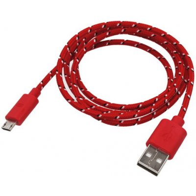 Mobilnet KABB-0102-USB-MICRO Micro USB, 1m, červený – Zbozi.Blesk.cz