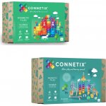Connetix Rainbow Creative Pack 102 ks + Kuličkodráha 92 ks – Zboží Dáma
