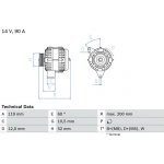 generátor BOSCH 0 986 039 660