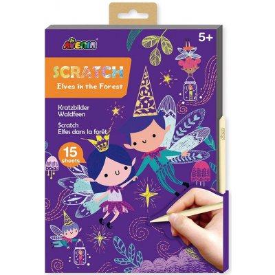 Avenir Škrabací kniha A5 Elfové v lese – Zboží Dáma