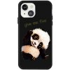 Pouzdro a kryt na mobilní telefon Apple Pouzdro AppleMix Apple iPhone 13 mini - roztomilá panda - gumové - černé