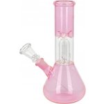 Super Heroes Skleněný bong s perkolací Transparent Pink 22cm – Zboží Dáma Super Heroes Skleněný bong s perkolací Transparent Pink 22cm – Zboží Dáma