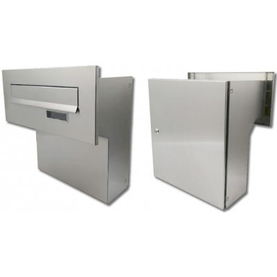 3MH s.r.o. Poštovní schránka do sloupku + čelní deska se jmenovkou - NEREZ ( provedení F-04 ) – Hledejceny.cz