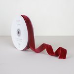 Bella Rose Sametová stuha 2 cm – Wine (10 m), červená barva, textil – Zboží Dáma