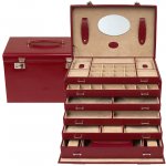 Windrose šperkovnice Merino 4 red – Zboží Mobilmania