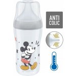 Nuk Perfect Match láhev Mickey s kontrolou teploty šedá 260ml – Zboží Dáma