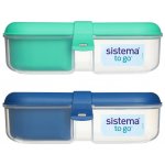 Sistema krabička na svačinu Ribbon To Go s vložkou a kelímkem minty teal – Zboží Dáma