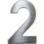 Nerezové číslo 2 v plochém „2D“ provedení RN.75L.2.N – Sleviste.cz