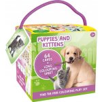 Pexeso na cesty s omalovánkami Štěňátka a koťátka – Zboží Dáma