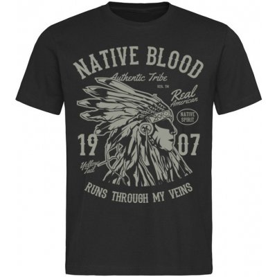 Pánské tričko Native Blood Černá černé – Zboží Mobilmania