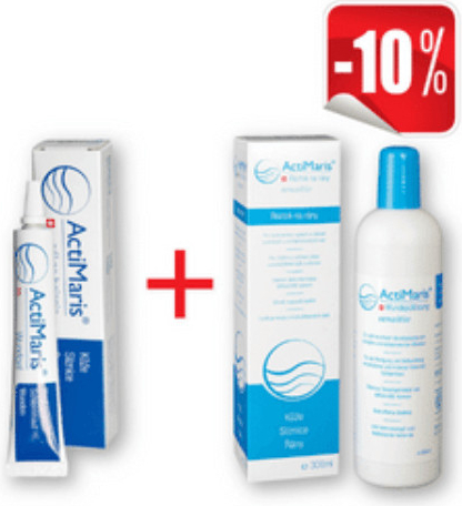 ActiMaris gel na rány 20 g + Sensitiv roztok 300 ml dárková sada