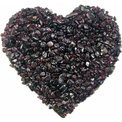 Přírodní tromlované minerály Granát 2-8 mm – Zboží Dáma
