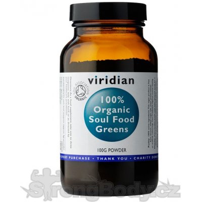 Viridian 100% Organic Soul Food Greens 100 g – Zboží Mobilmania
