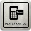 Piktogram Accept Piktogram "platba kartou II" (80 × 80 mm) (stříbrná tabulka - černý tisk)