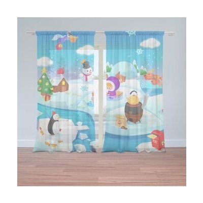 Sablio Záclony Antarktida: 2ks 150x250cm – Hledejceny.cz