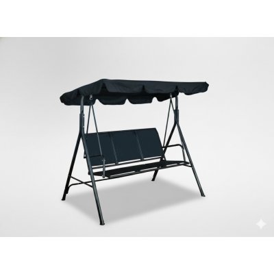 Pro-Tech shop KRE3118 Zahradní houpačka z textilenu - černá 170x110x153cm 62233 – Zboží Mobilmania