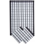 Sleep-well Tradiční káro 50x70 cm 3 ks černá – Zboží Dáma