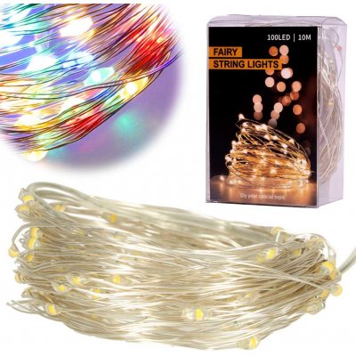 KIK KX5253_2 Dekorativní drátěná svítidla LED 10m 100LED multicolour – Sleviste.cz