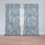 Sablio Záclony Barevná peříčka : 2ks 150x250cm – Hledejceny.cz