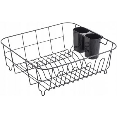 Kuchinox Bari odkapávač na nádobí 36,5x33x13,5 cm černý EKC703A – Zboží Dáma