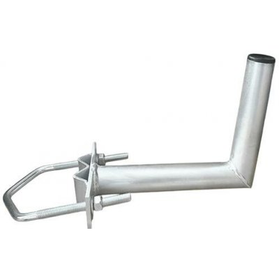 Anténní držák 25cm na stožár s vinklem, rozteč třmenu 120mm, trubka 42/2mm, výška 16cm – Zboží Živě