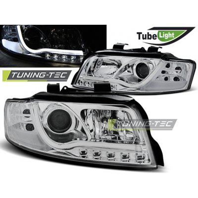 Tuning-Tec Přední čirá LED světla Audi A4 (2000 - 2004) - Tube Light - chromované – Hledejceny.cz