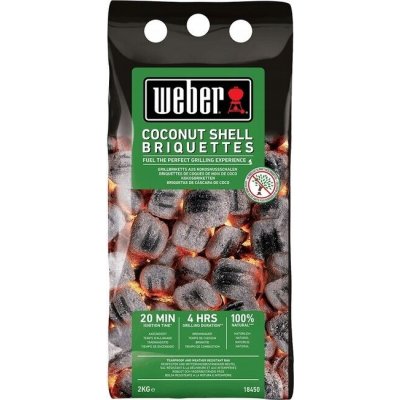 Weber Brikety z kokosových skořápek 2 kg – Sleviste.cz